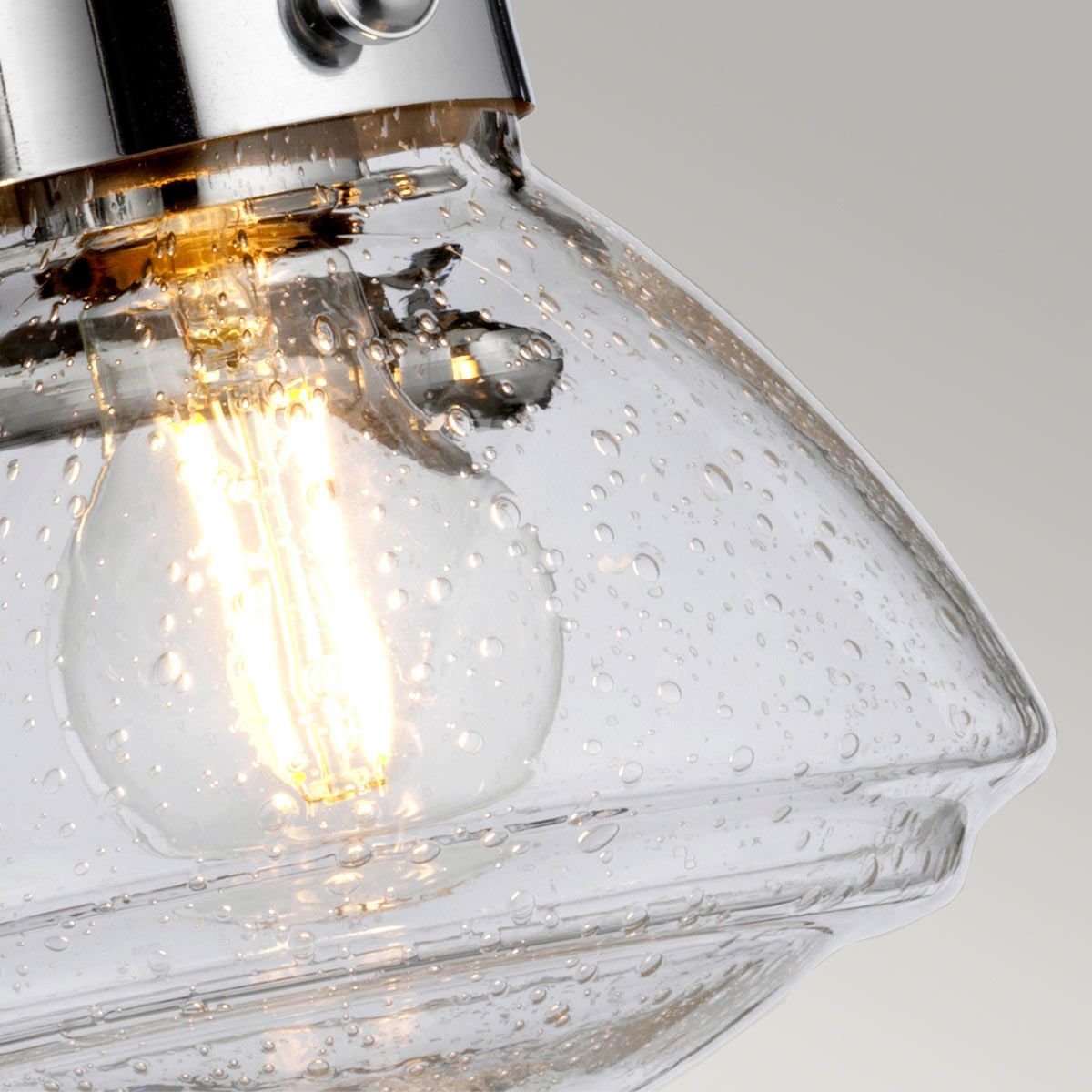 Quintiesse Scholar 3 Light Bathroom Wall Light - Polished Chrome