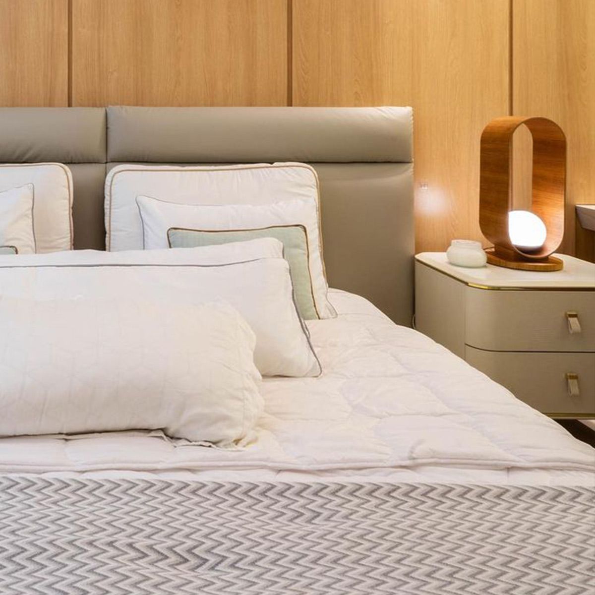 Quintiesse Sfera Table Lamp - Teak Veneer