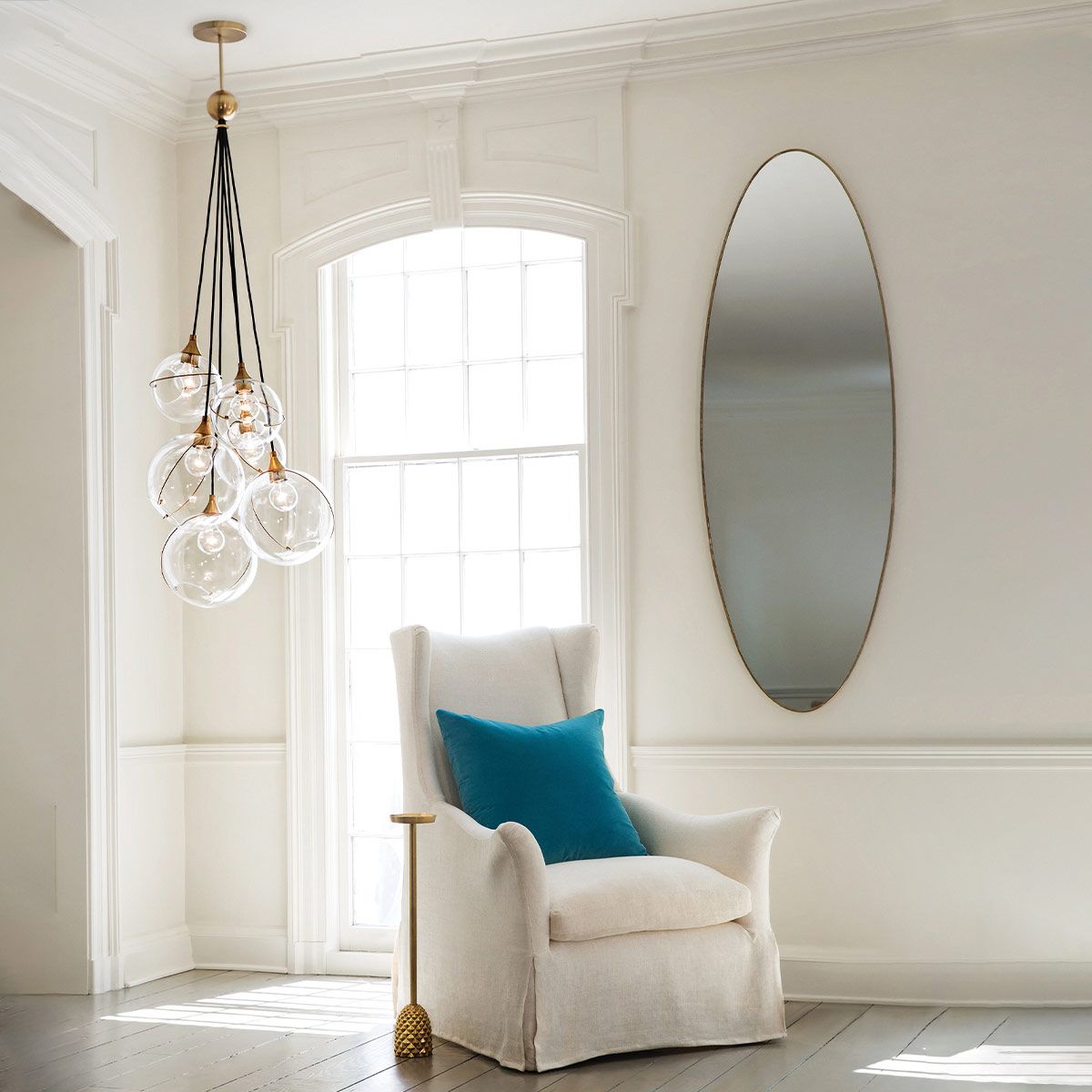 Quintiesse Skye 6 Light Pendant - Heritage Brass