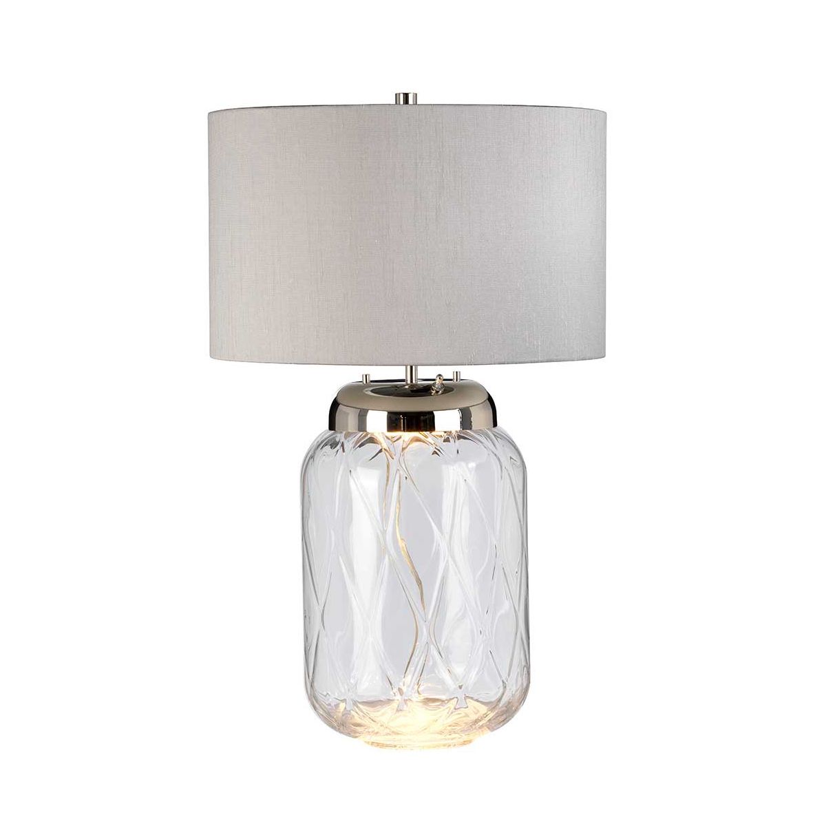 Quintiesse Sola 2 Light Table Lamp - Titanium Shade