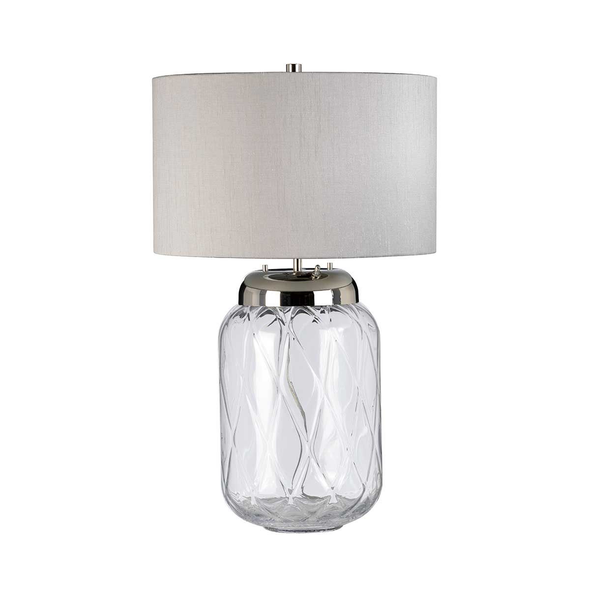 Quintiesse Sola 2 Light Table Lamp - Titanium Shade