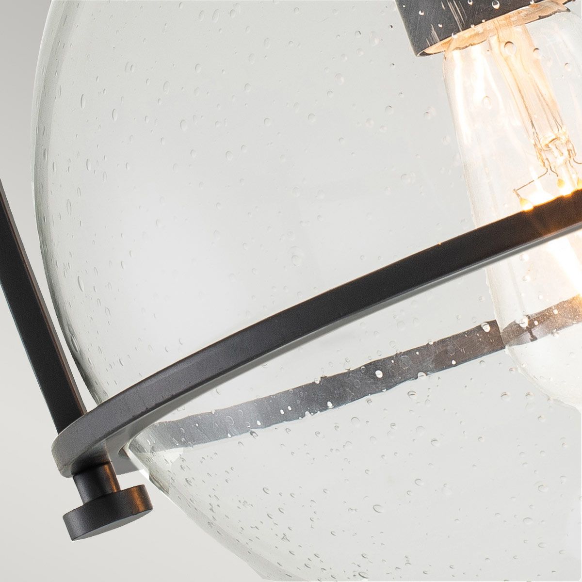 Quintiesse Somerset Single Flush Fitting - Clear - Black