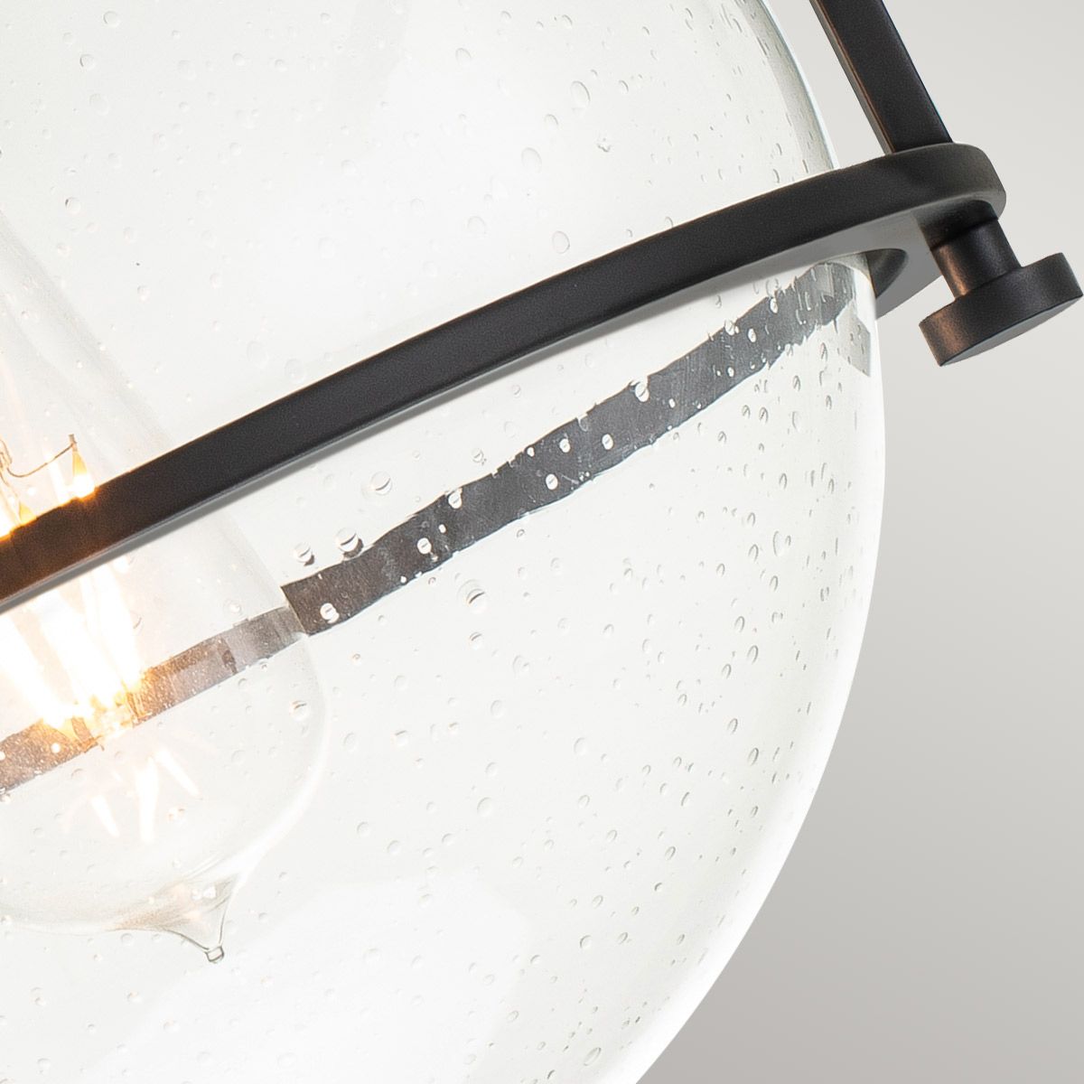Quintiesse Somerset Single Flush Fitting - Clear - Black