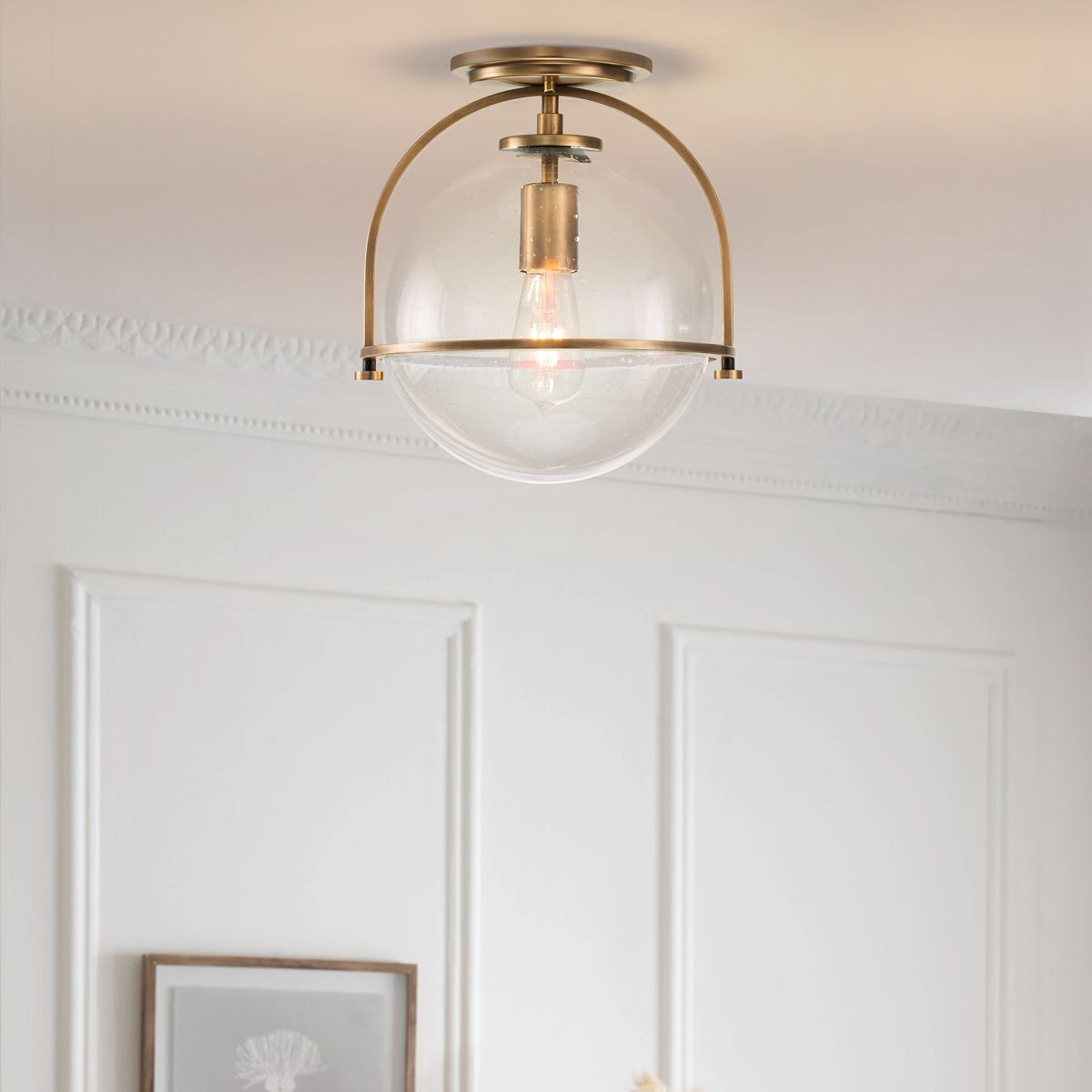 Quintiesse Somerset Single Flush Fitting - Clear - Heritage Brass