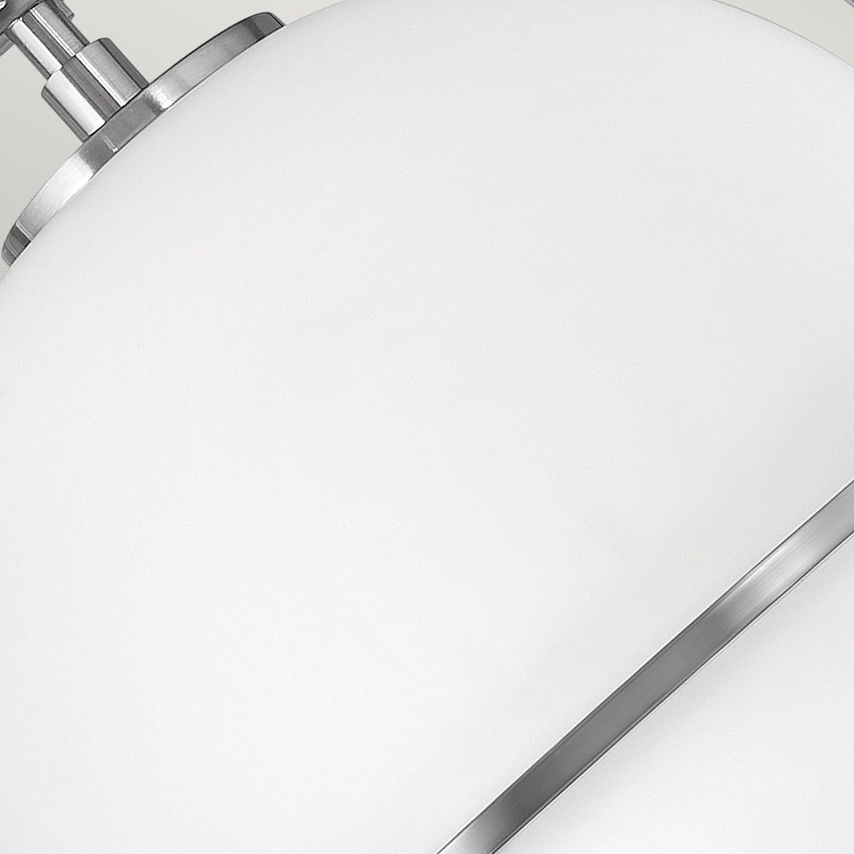 Quintiesse Somerset Single Flush Fitting - Opal - Brushed Nickel