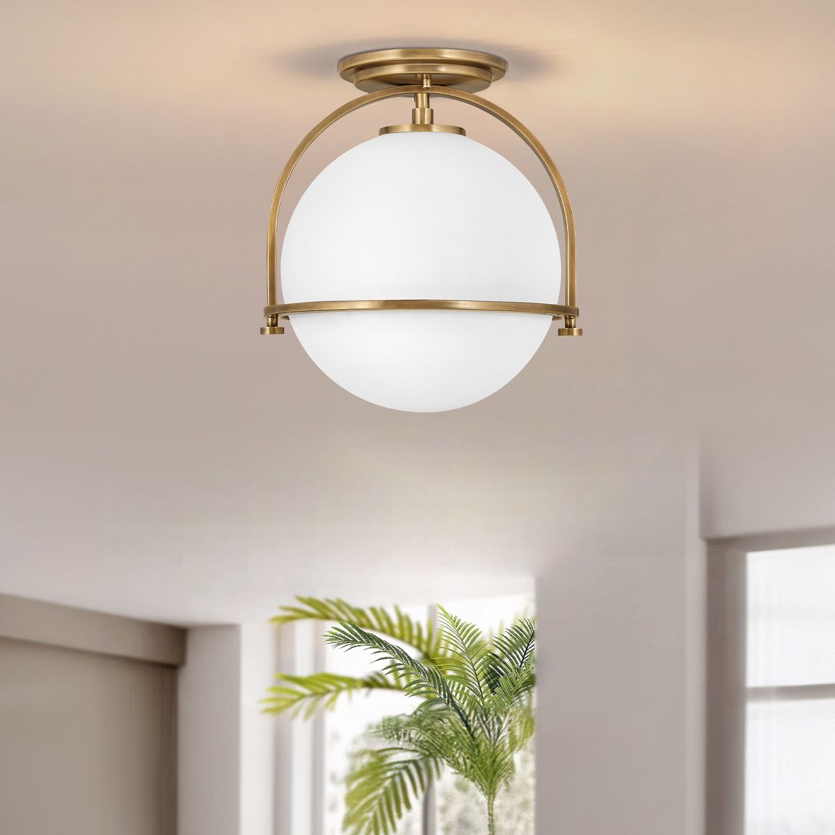 Quintiesse Somerset Single Flush Fitting - Opal - Heritage Brass