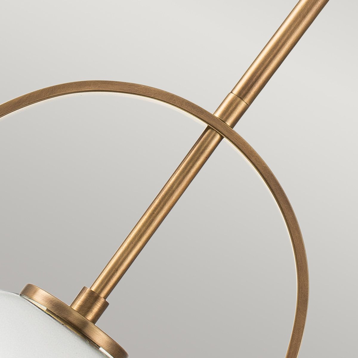 Quintiesse Somerset Single Medium Pendant - Opal - Heritage Brass