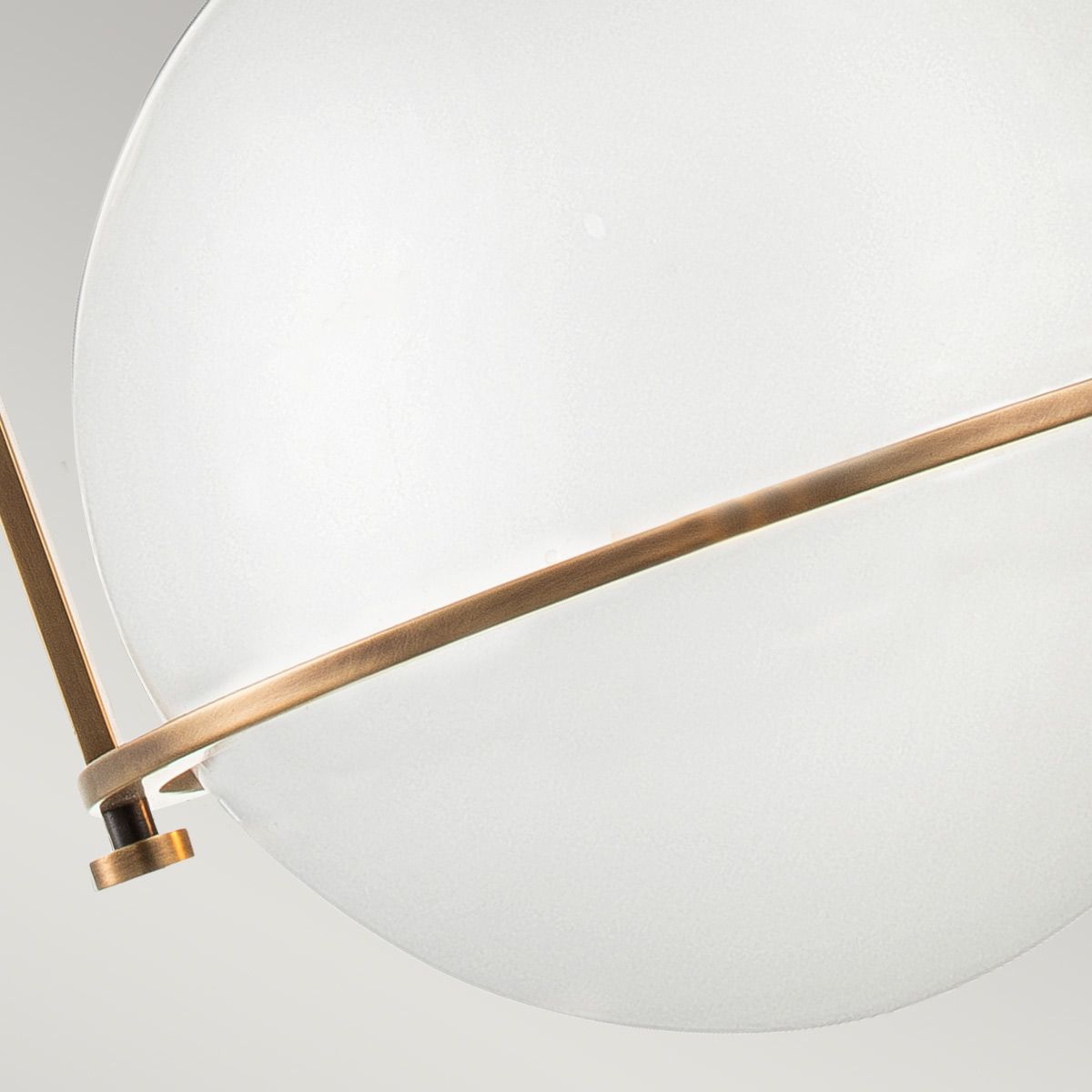 Quintiesse Somerset Single Medium Pendant - Opal - Heritage Brass
