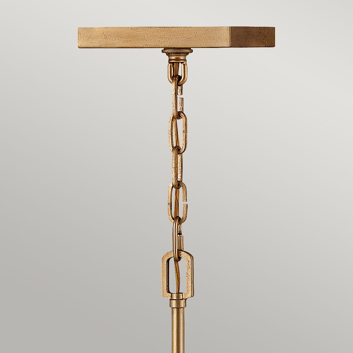 Quintiesse Stinson 4 Light Medium Pendant / Semi-Flush - Distressed Brass