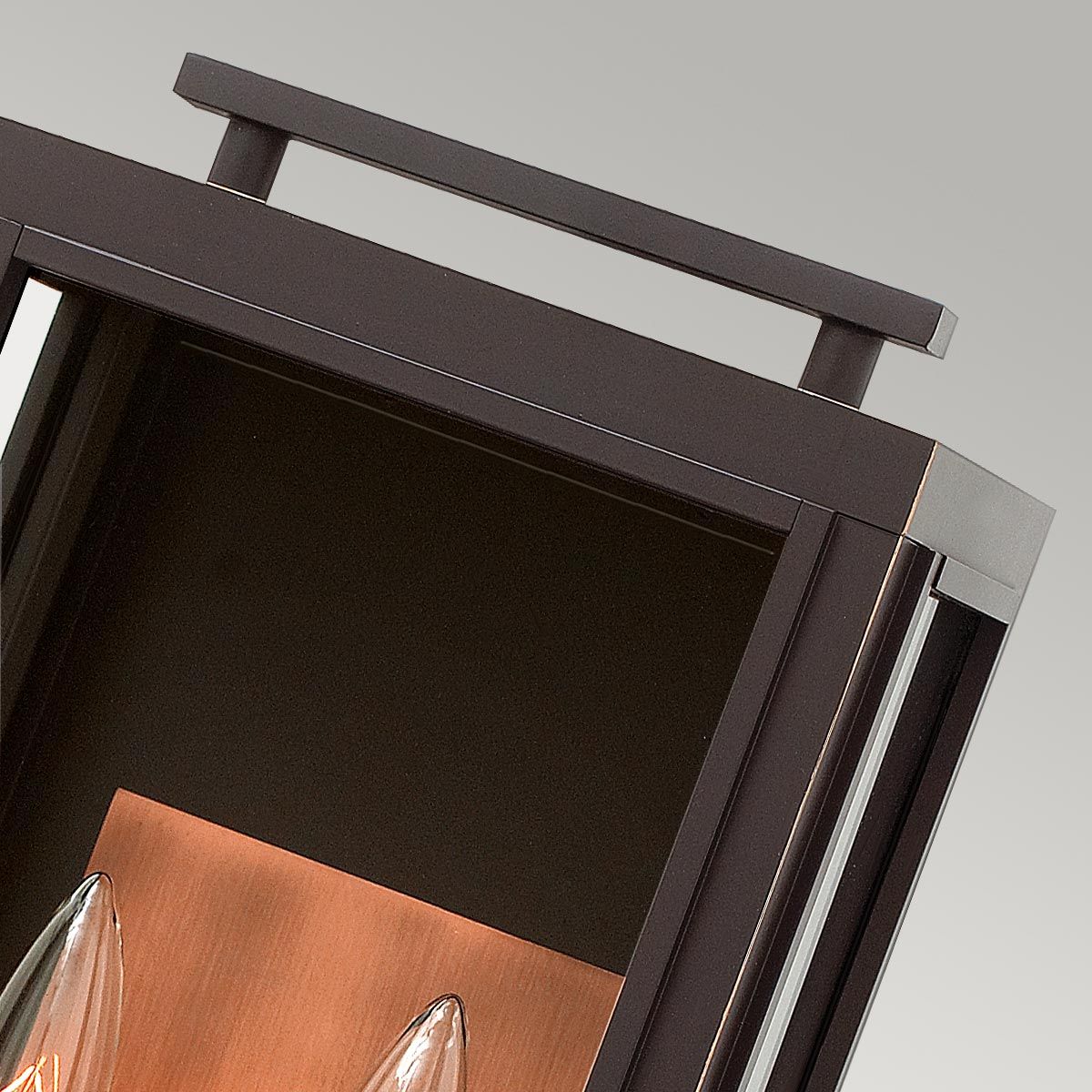Quintiesse Sutcliffe 2 Light Wall Lantern - Oil Rubbed Bronze & Copper