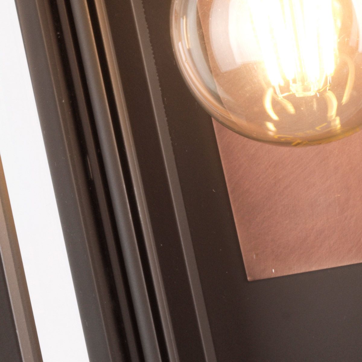 Quintiesse Sutcliffe Single Wall Lantern - Oil Rubbed Bronze & Copper