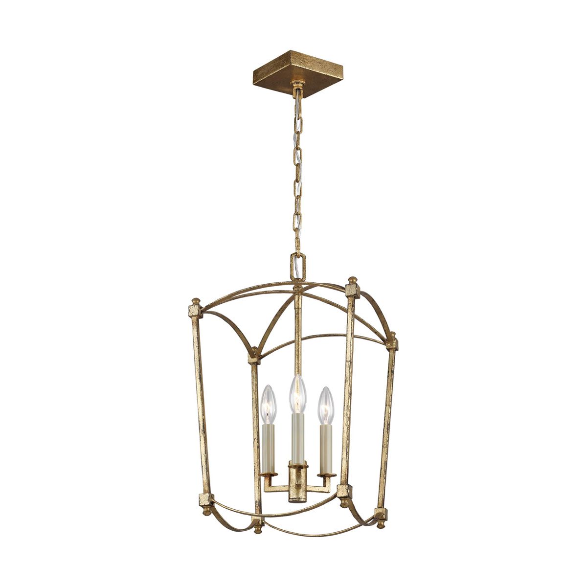 Quintiesse Thayer 3 Light Pendant - Antique Gild