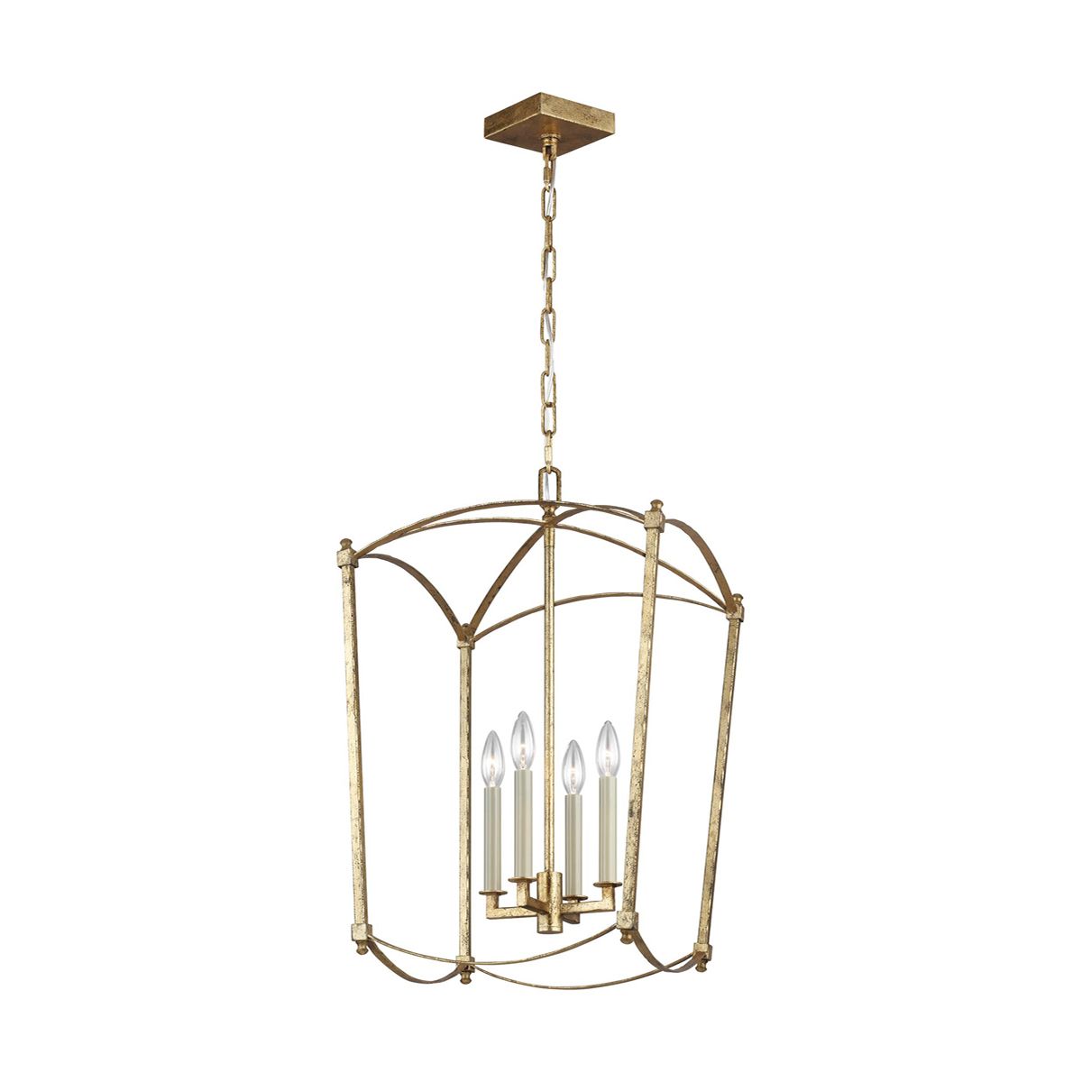 Quintiesse Thayer 4 Light Pendant - Antique Gild