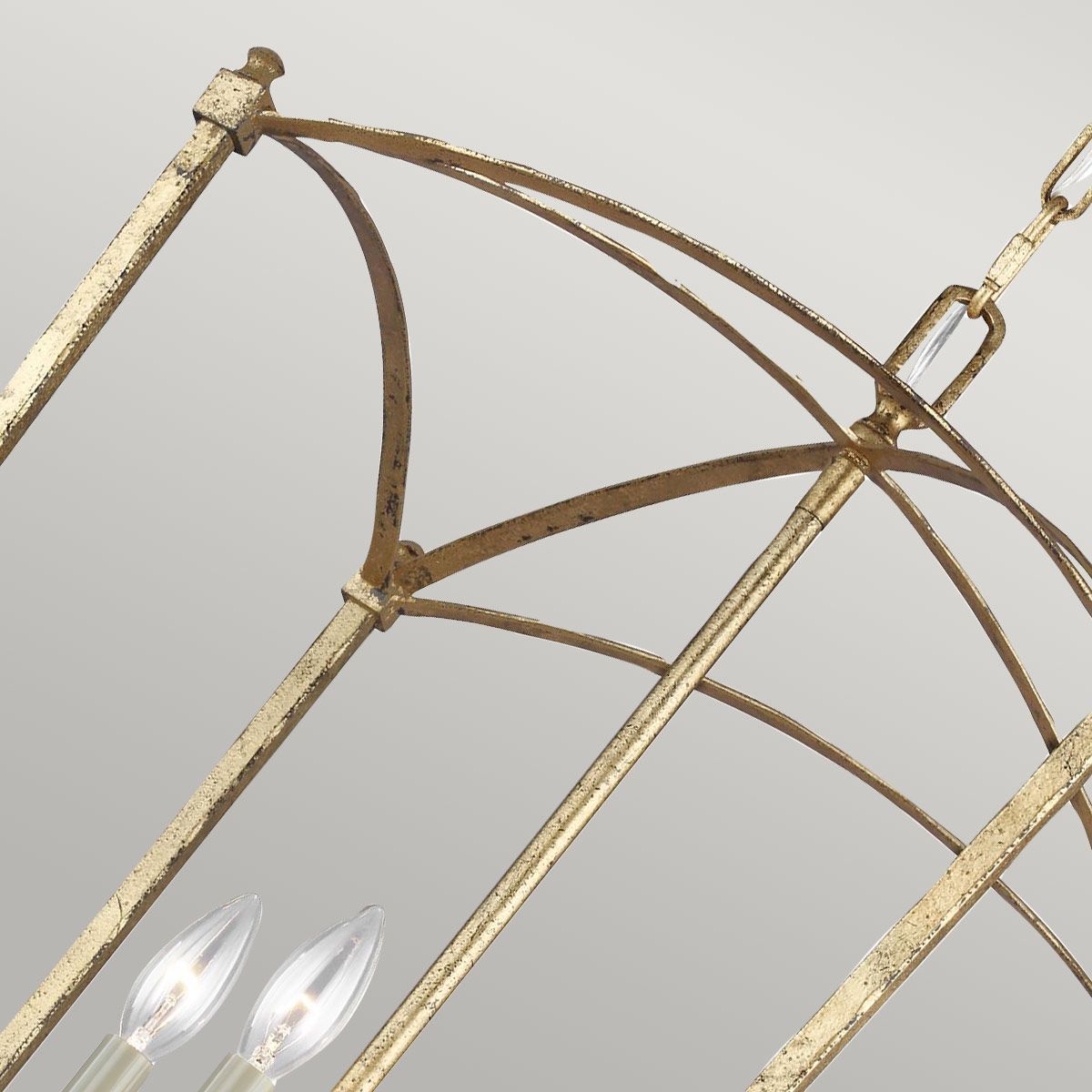 Quintiesse Thayer 4 Light Pendant - Antique Gild