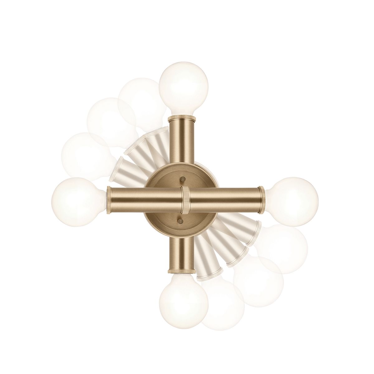 Quintiesse Torche 2 Light Wall Light - Champagne Bronze