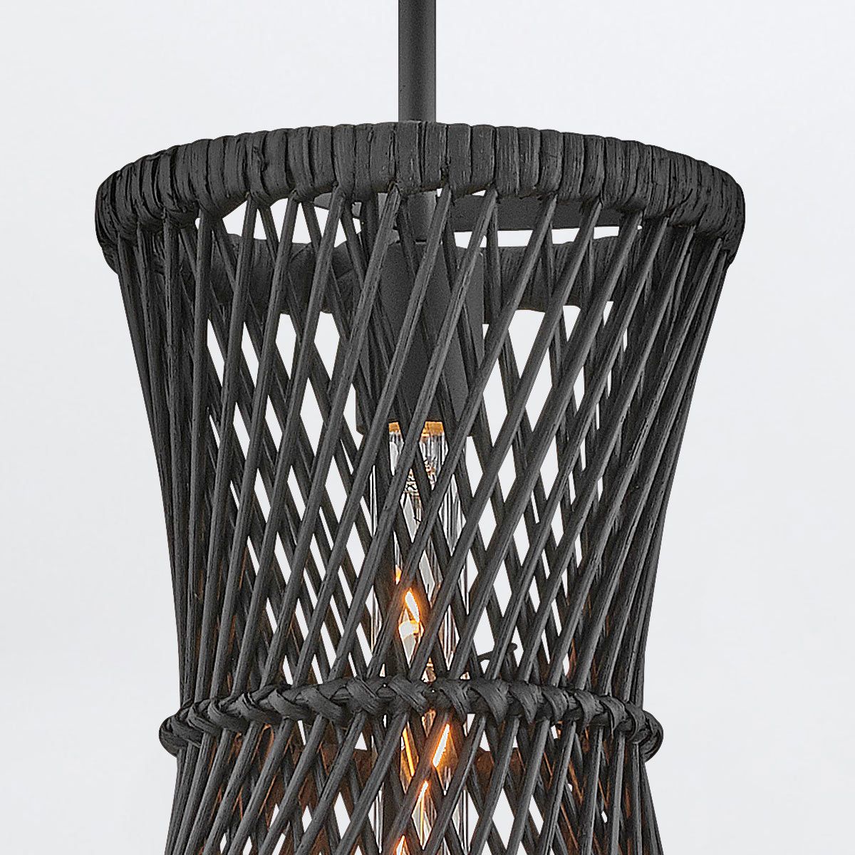 Quintiesse Twyla 1 Light Pendant - Black