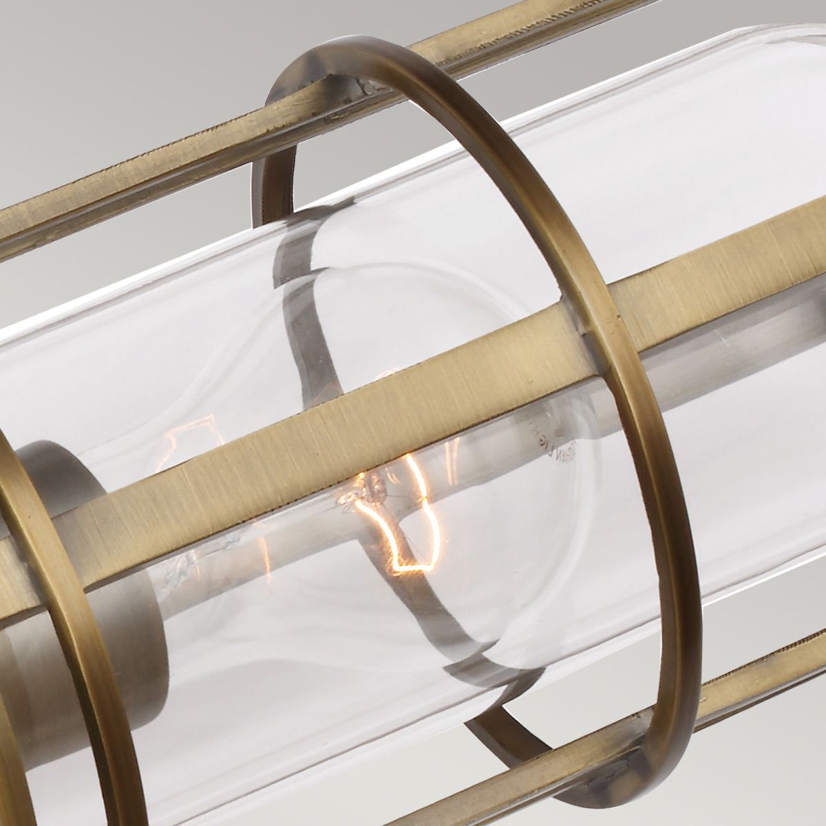 Quintiesse Urban Restoration 2 Light Bathroom Wall Light - Dark Antique Brass