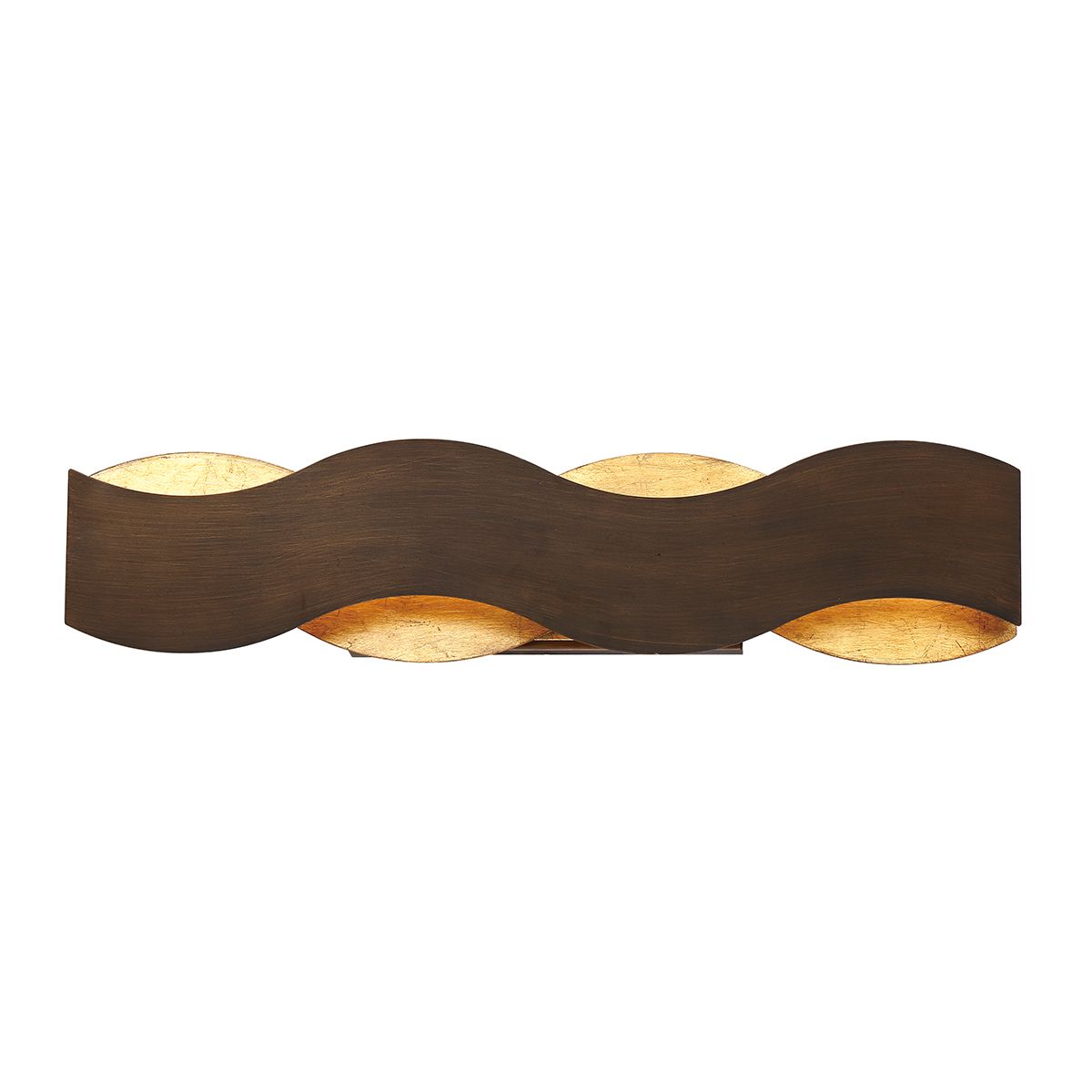 Quintiesse Vaughan Wall Light - Bronze & Gold