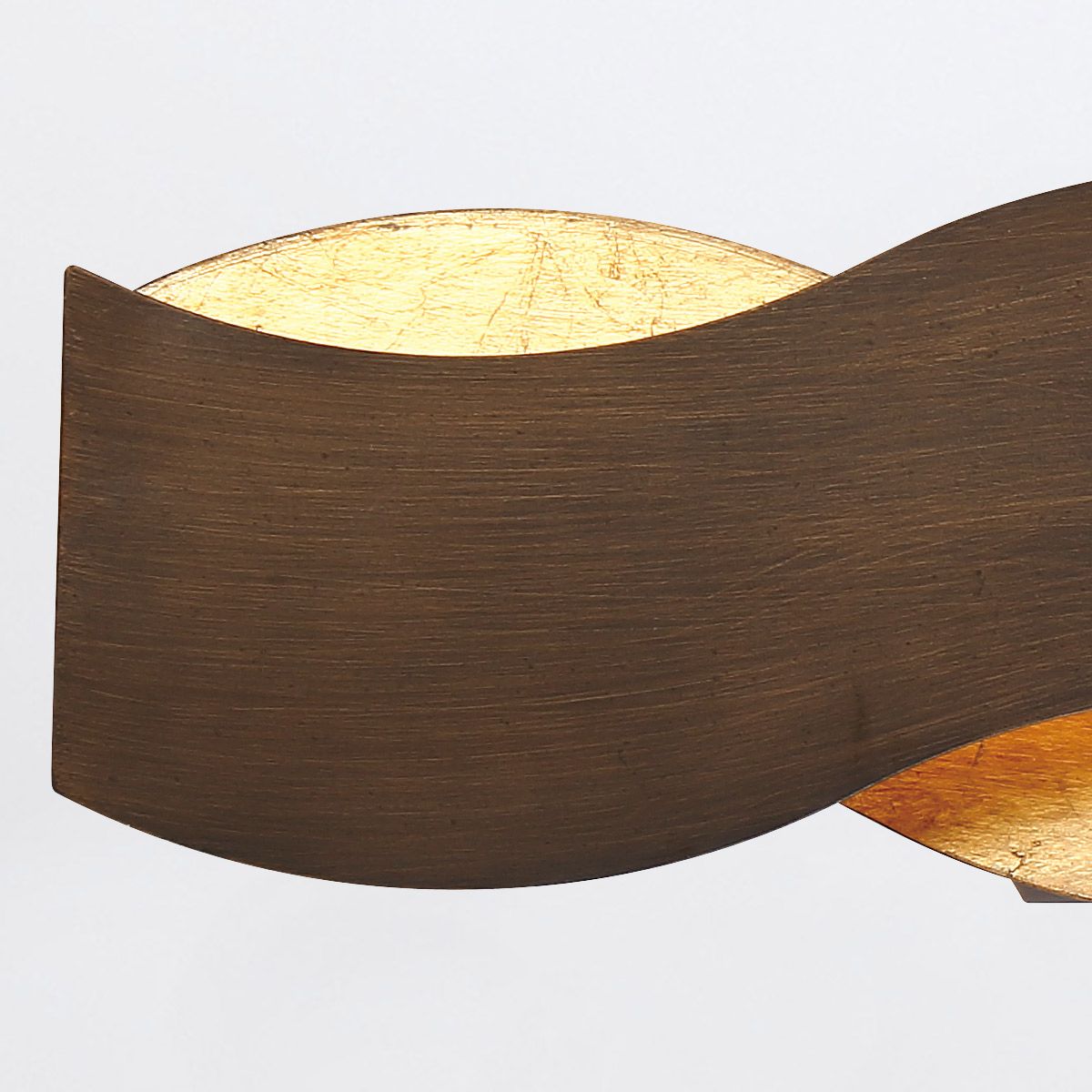 Quintiesse Vaughan Wall Light - Bronze & Gold