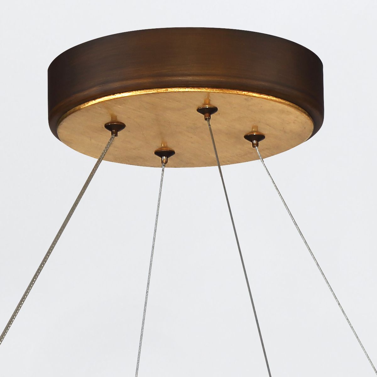 Quintiesse Vaughan Chandelier Large - Bronze & Gold