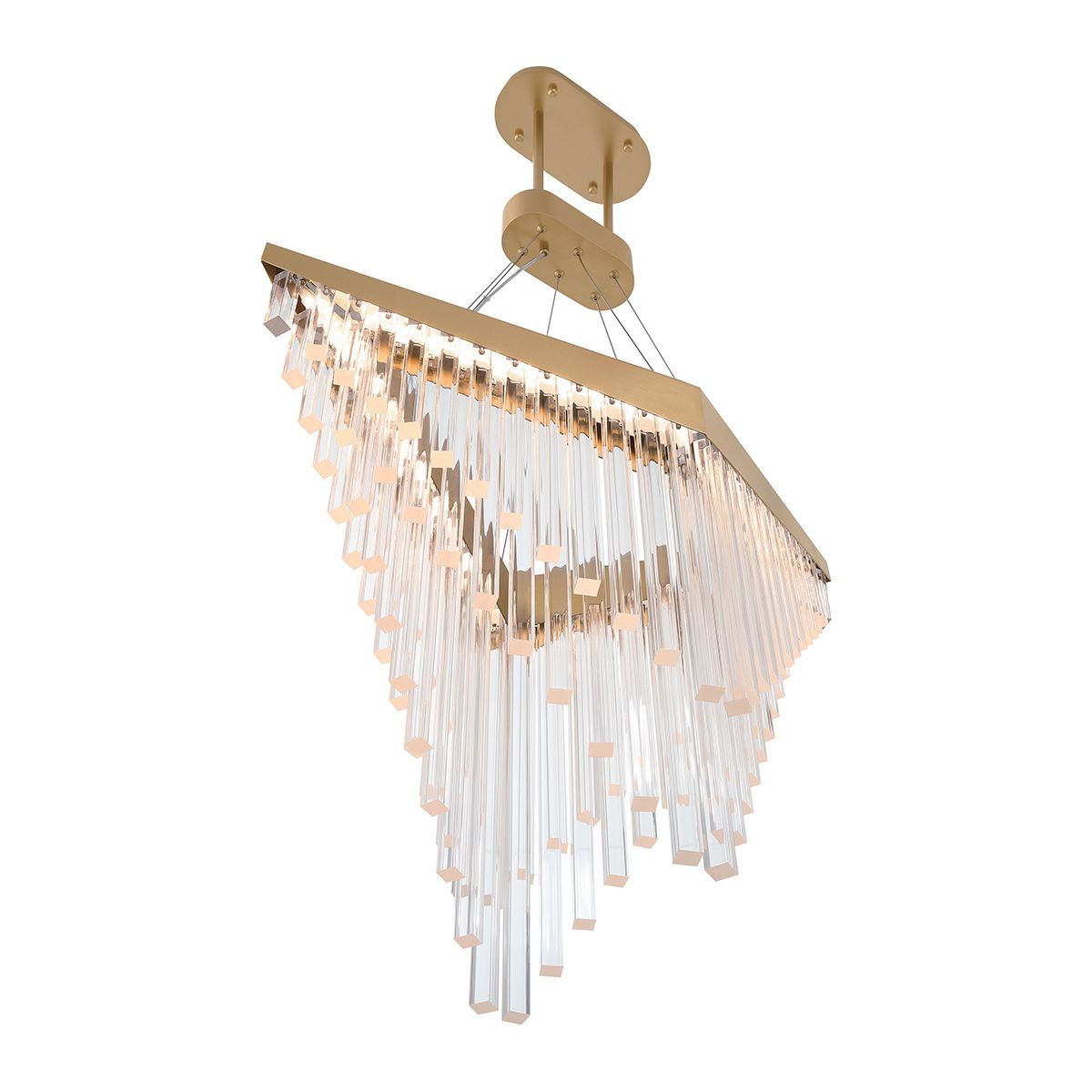 Quintiesse Vivien Chandelier - Matte Gold