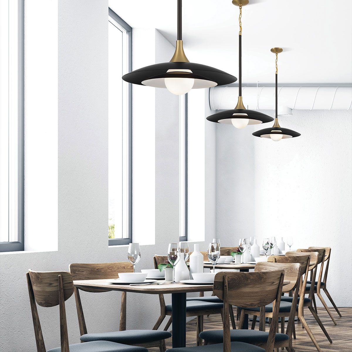 Quintiesse Welsh Pendant Light - Matte Black