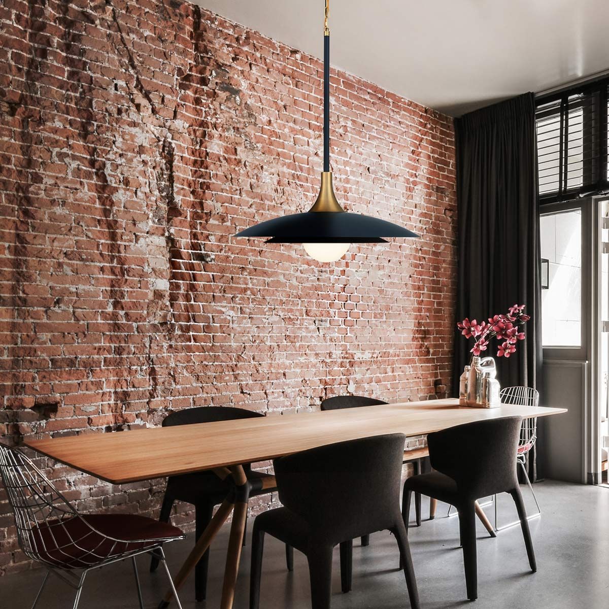 Quintiesse Welsh Pendant Light - Matte Black