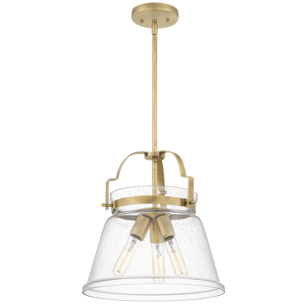 Quintiesse Wimberley 3 Light Pendant  - Weathered Brass