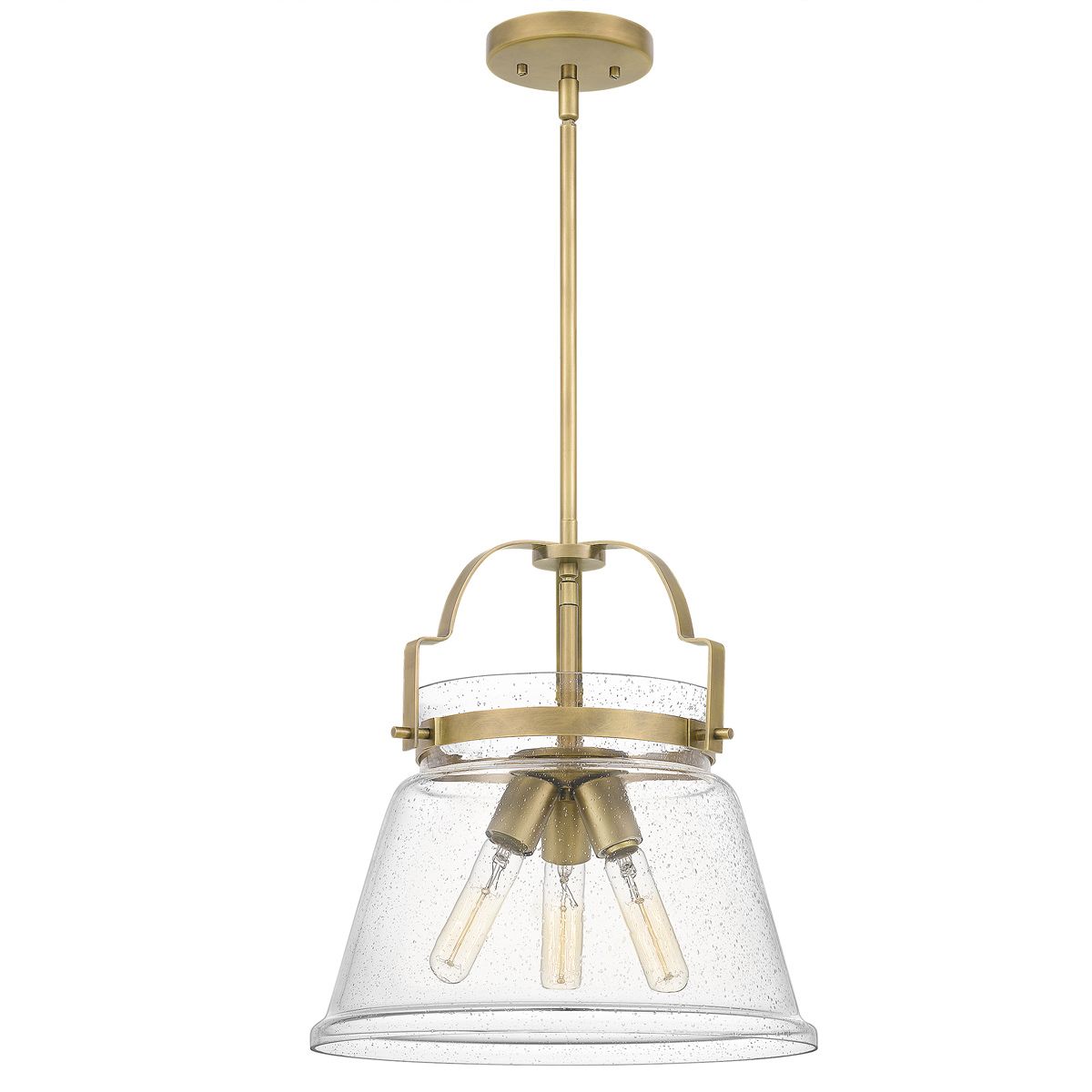 Quintiesse Wimberley 3 Light Pendant  - Weathered Brass