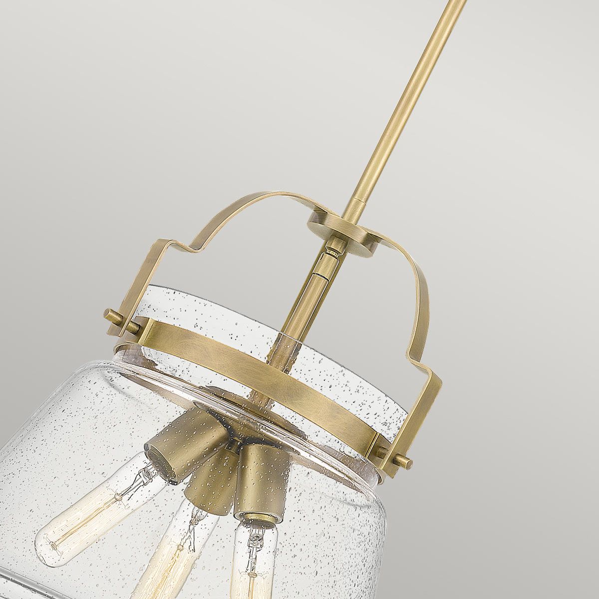 Quintiesse Wimberley 3 Light Pendant  - Weathered Brass