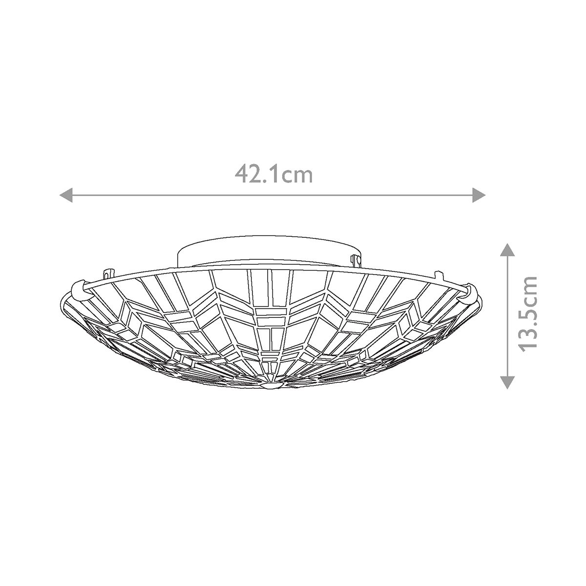 Quoizel Alcott 2 Light Flush Fitting - Valiant Bronze