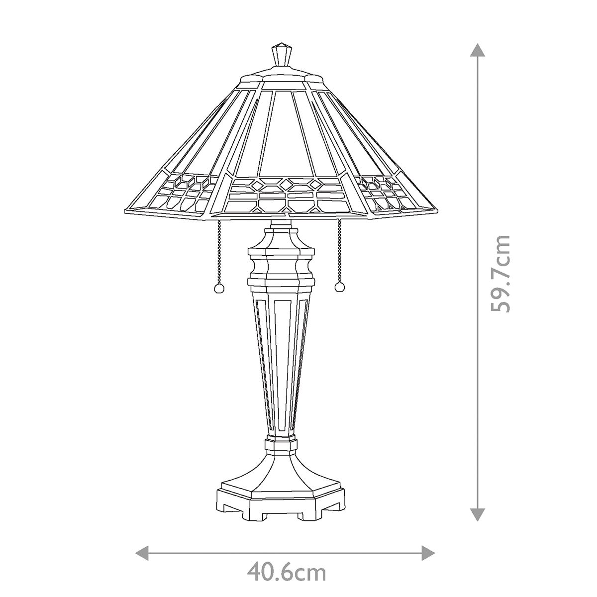Quoizel Arden 2 Light Desk Lamp - Bronze Patina