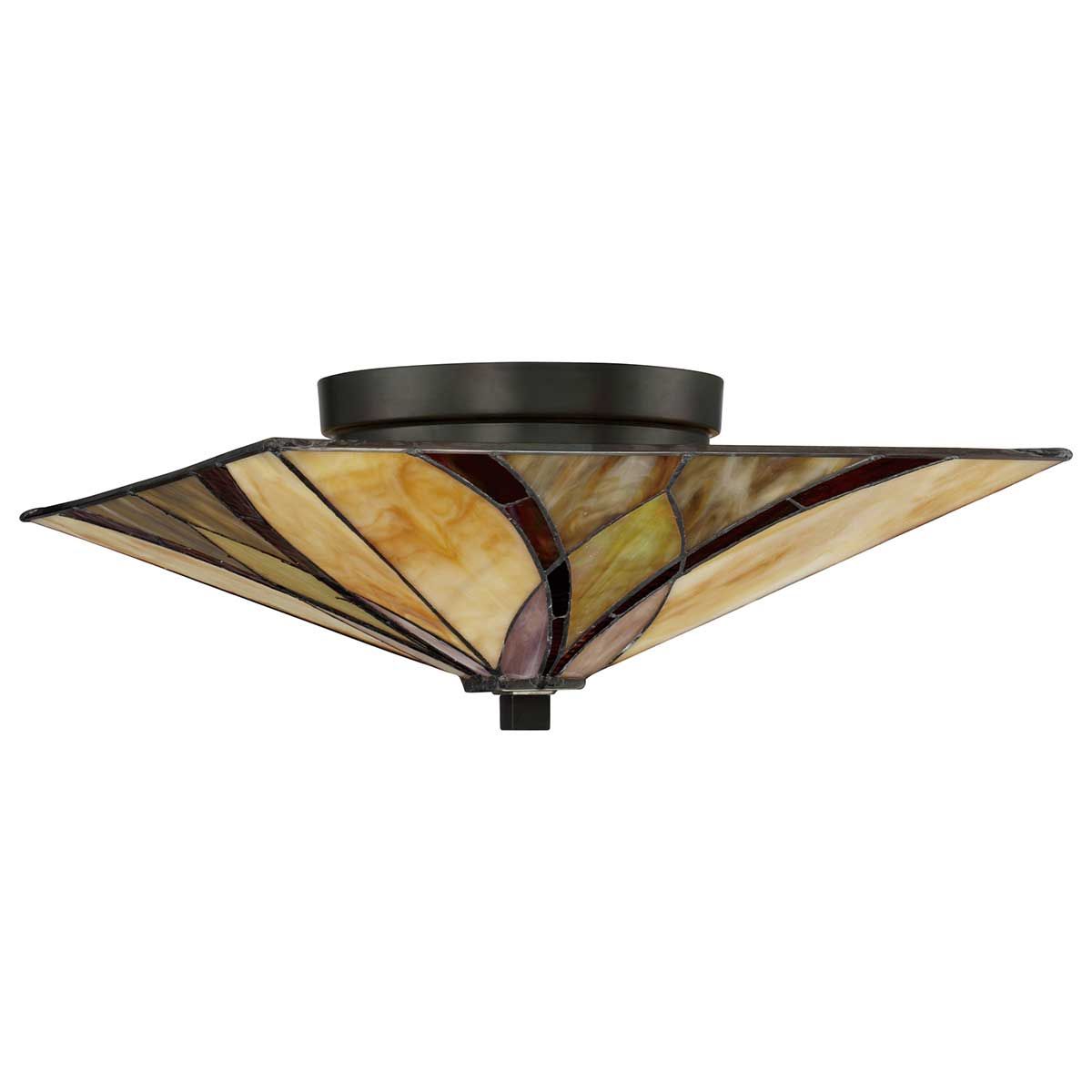 Quoizel Asheville 2 Light Flush Fitting - Valiant Bronze