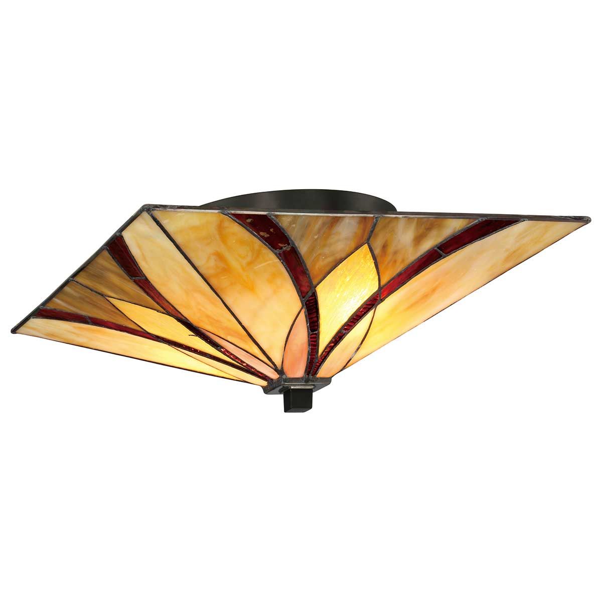Quoizel Asheville 2 Light Flush Fitting - Valiant Bronze