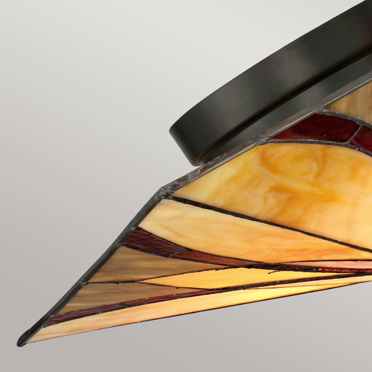Quoizel Asheville 2 Light Flush Fitting - Valiant Bronze