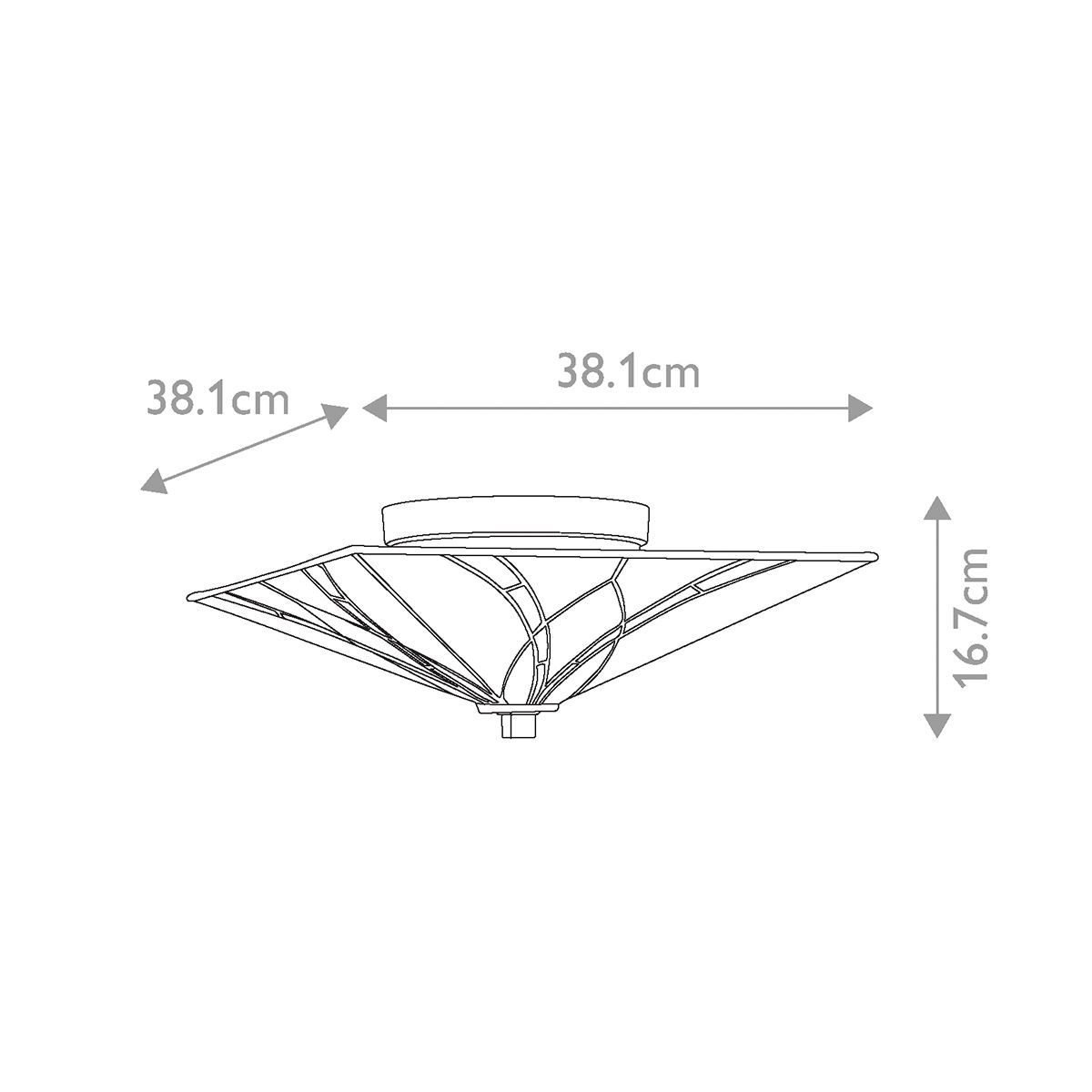 Quoizel Asheville 2 Light Flush Fitting - Valiant Bronze