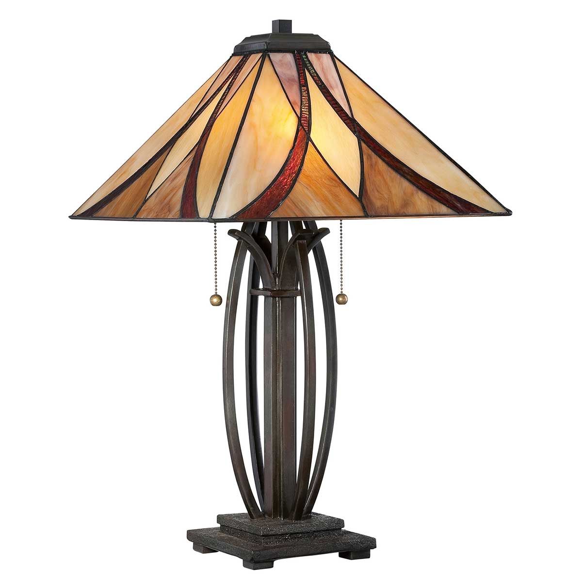 Quoizel Asheville 2 Light Table Lamp - Valiant Bronze