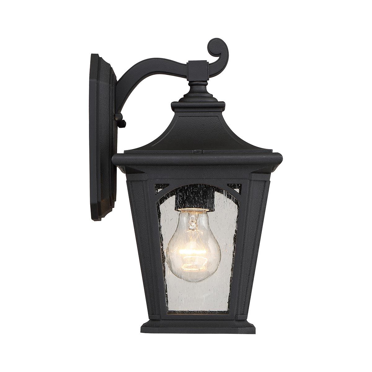 Quoizel Bedford Single Small Wall Lantern - Mystic Black