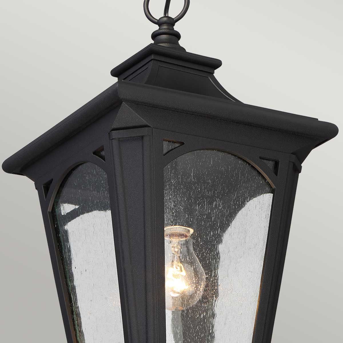 Quoizel Bedford Single Small Chain Lantern - Mystic Black