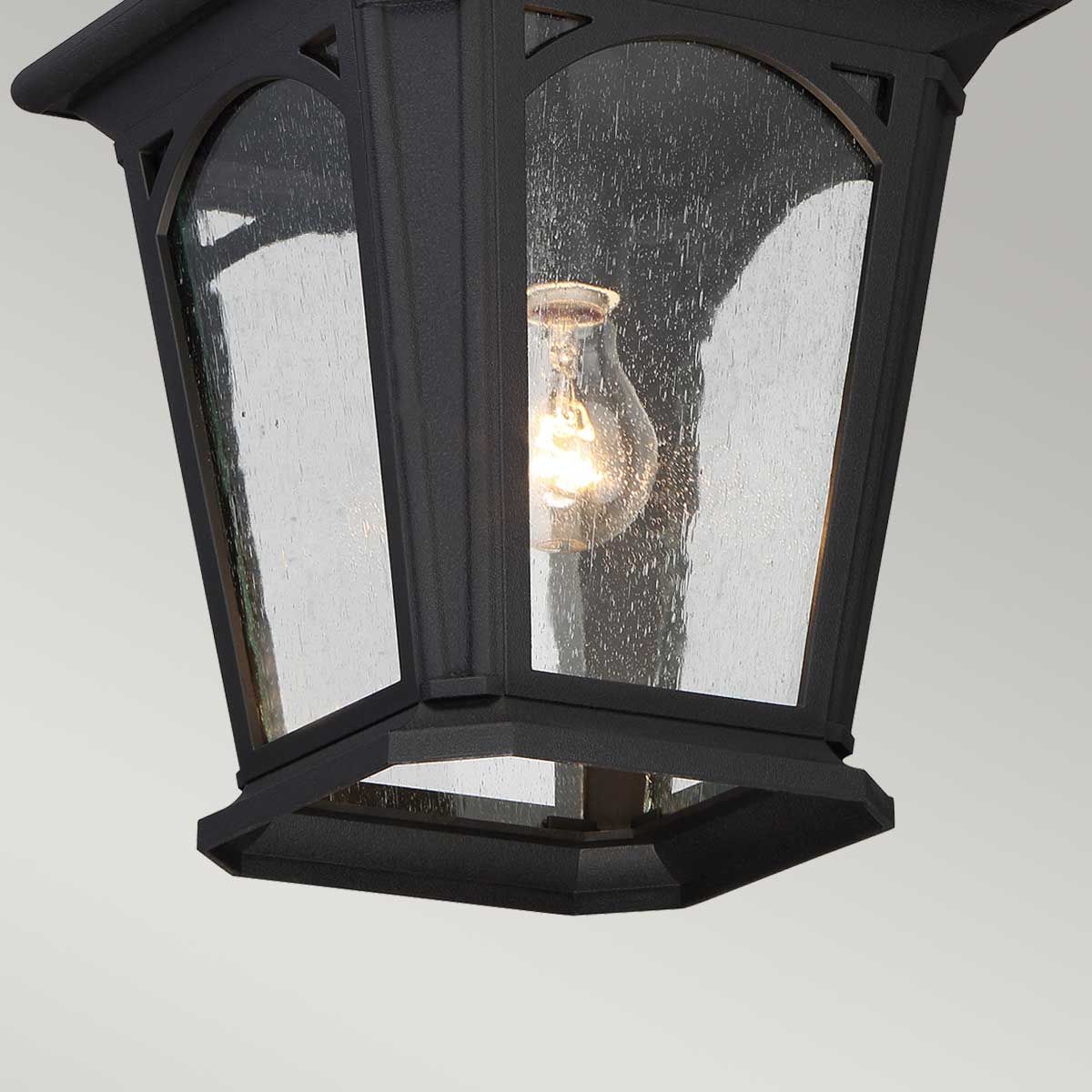 Quoizel Bedford Single Small Chain Lantern - Mystic Black