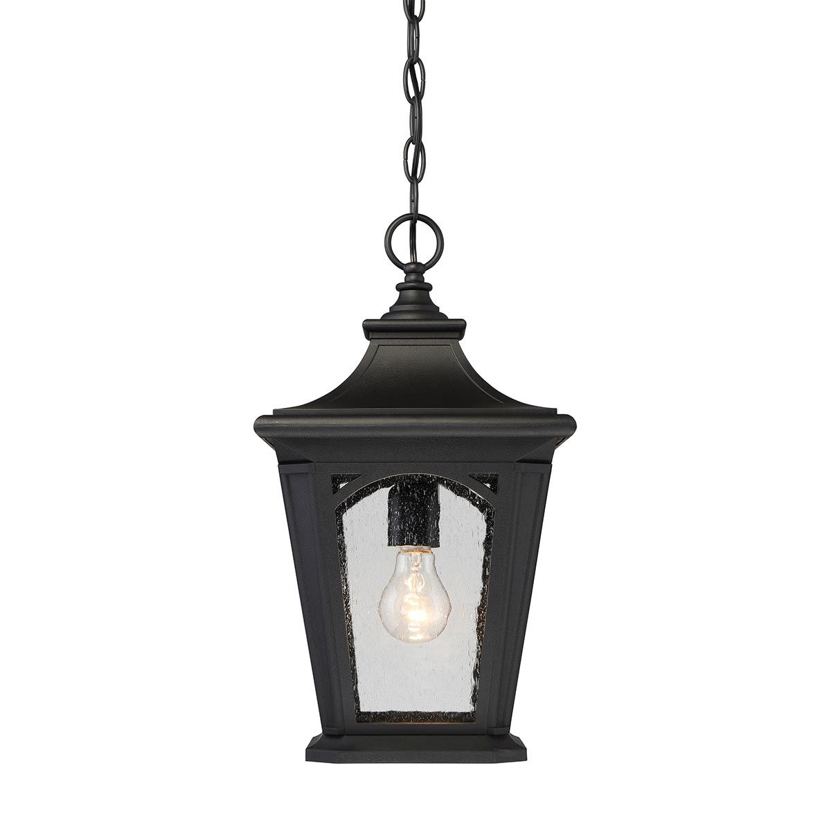 Quoizel Bedford Single Small Chain Lantern - Mystic Black