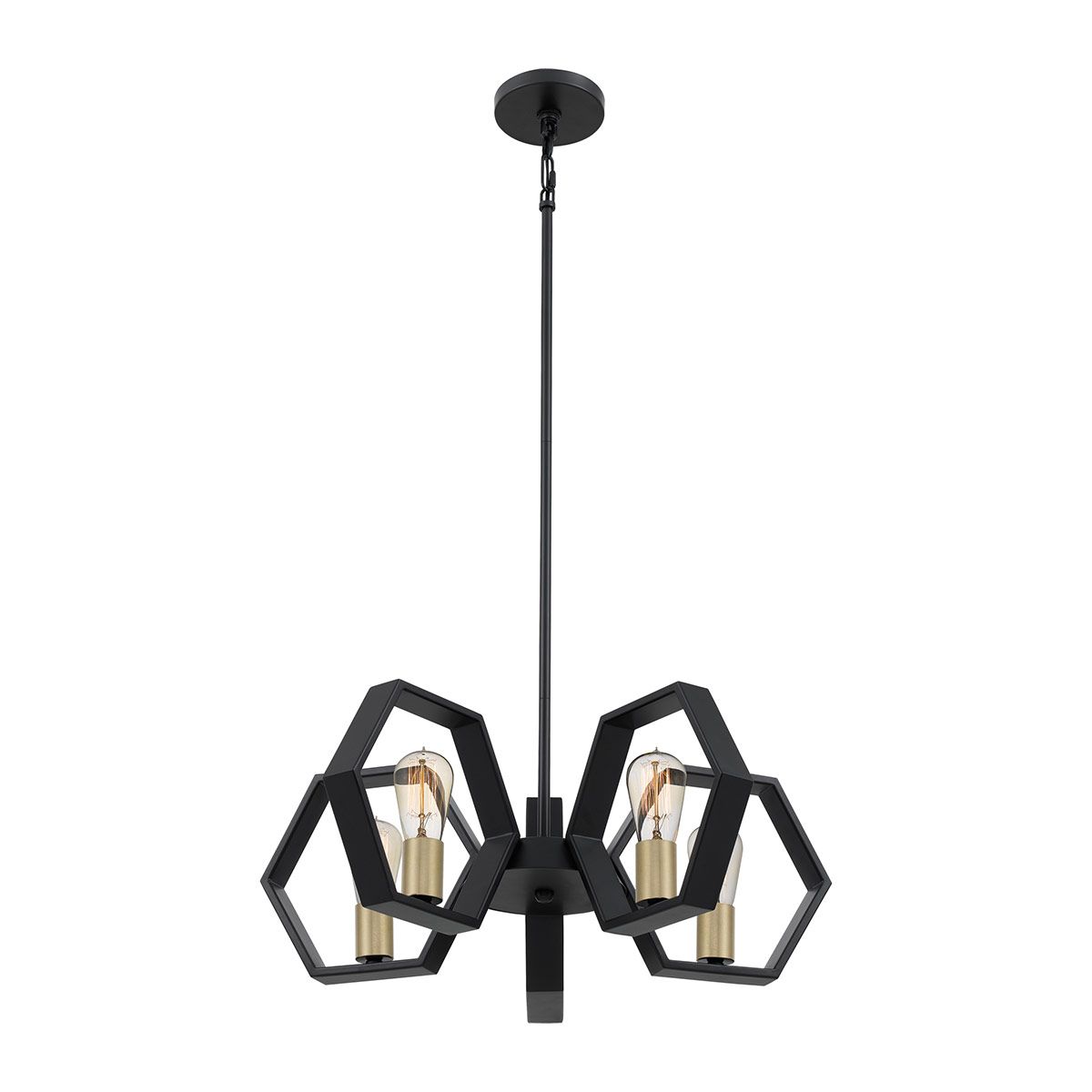 Quoizel Bismarck 5 Light Chandelier - Earth Black