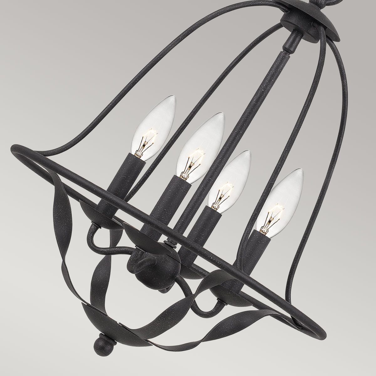 Quoizel Bradbury 4 Light Pendantt - Grey Ash