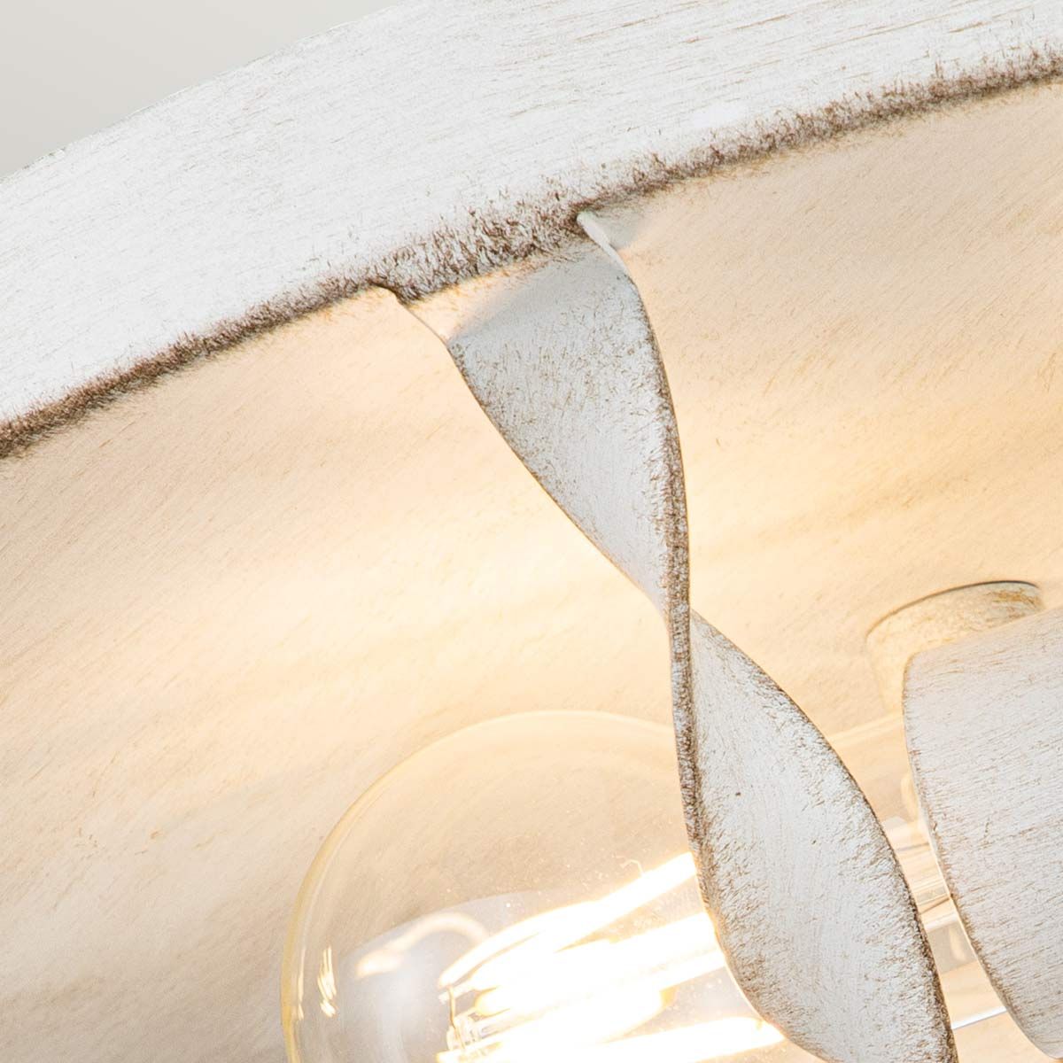 Quoizel Bradbury 2 Light Flush Fitting - Antique White
