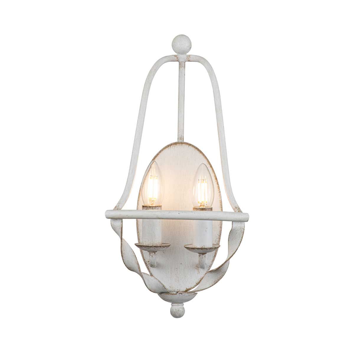 Quoizel Bradbury 2 Light Wall Light - Antique White