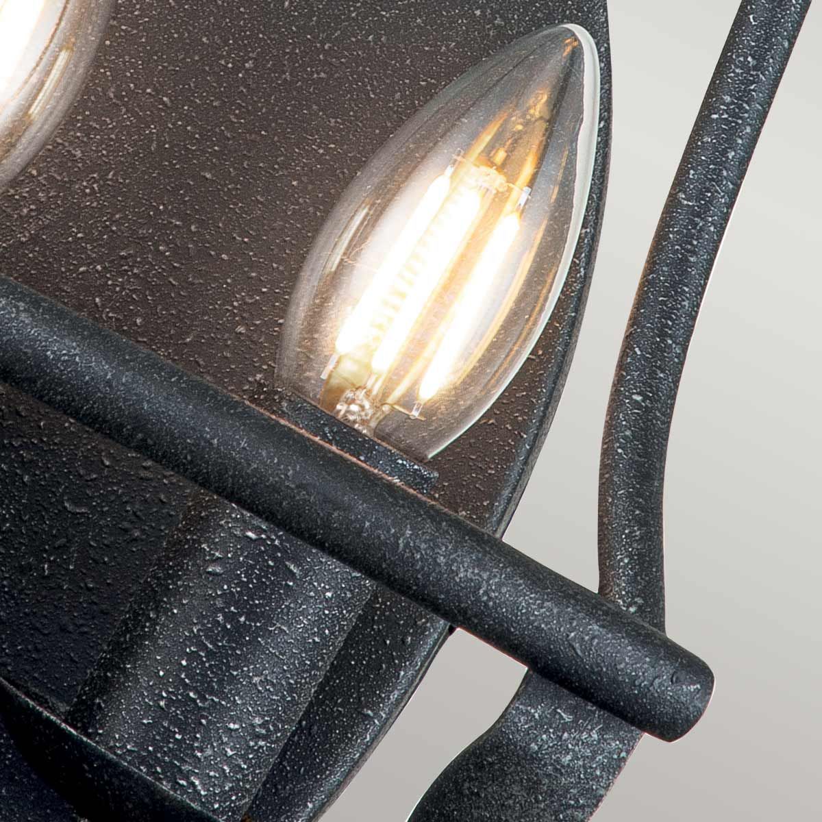 Quoizel Bradbury 2 Light Wall Light - Grey Ash