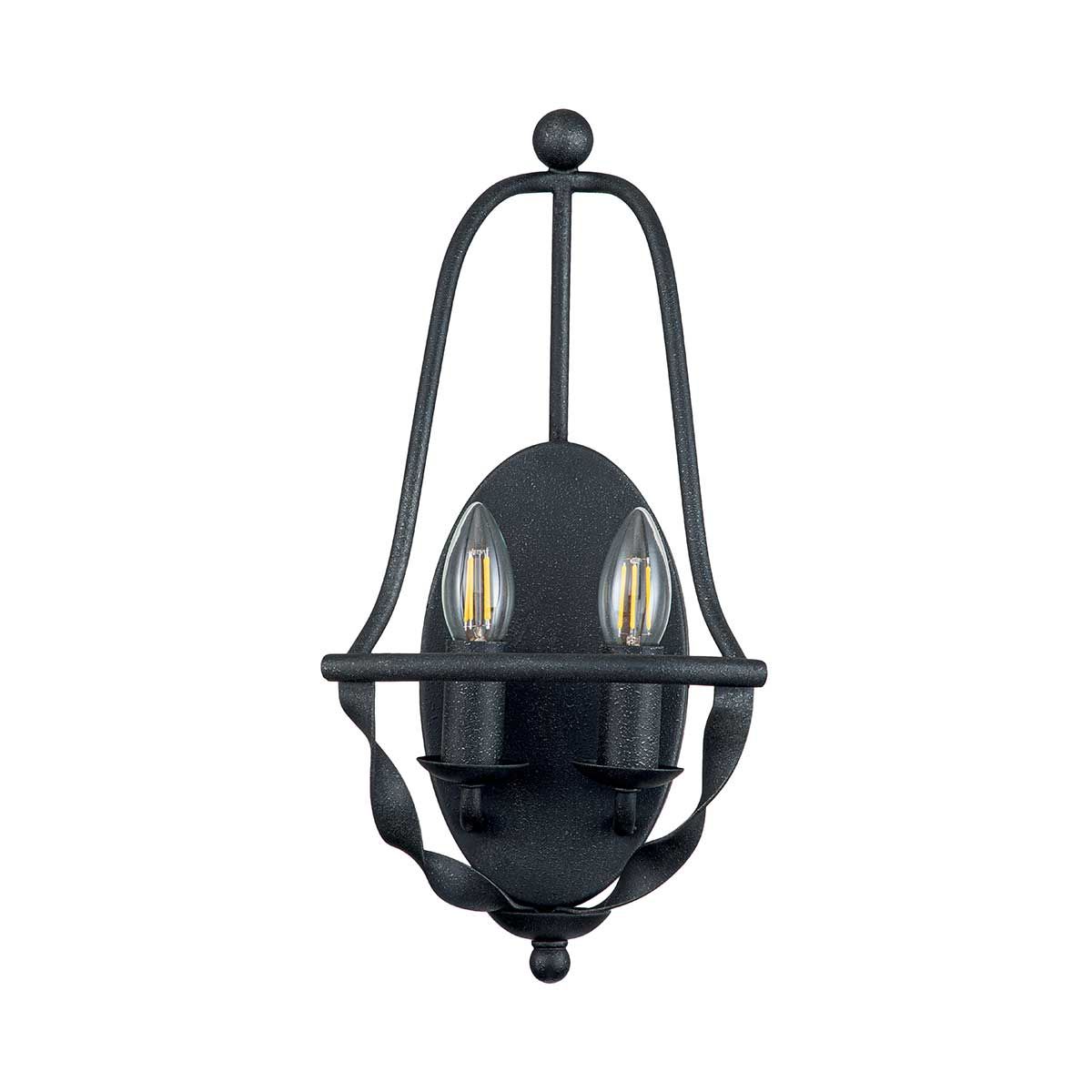 Quoizel Bradbury 2 Light Wall Light - Grey Ash