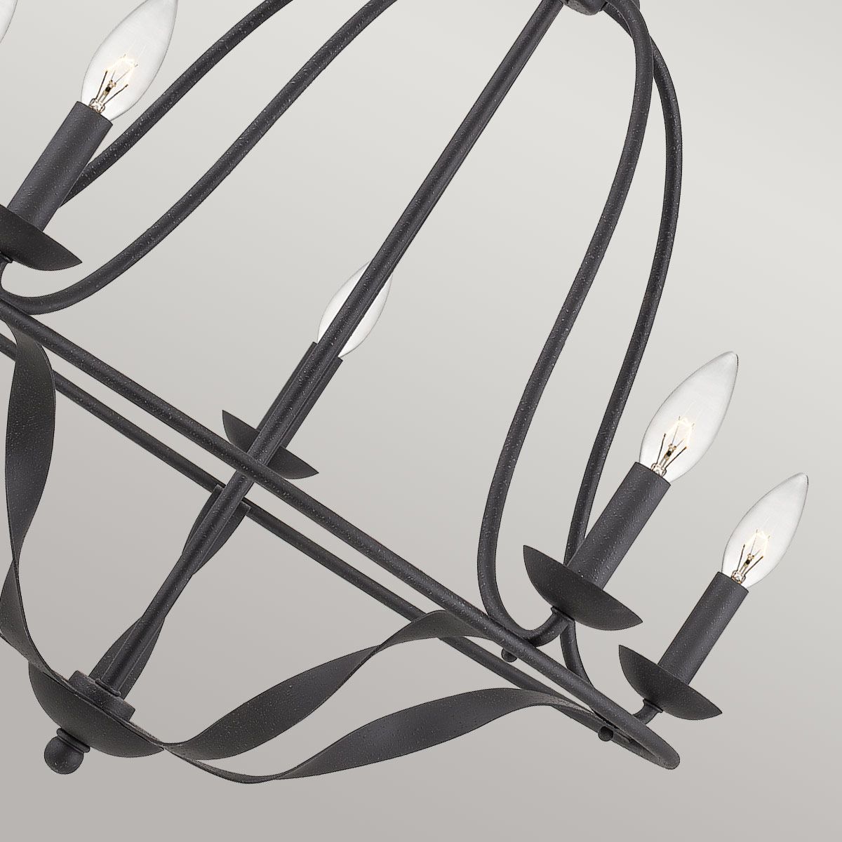 Quoizel Bradbury 5 Light Chandeliert - Grey Ash