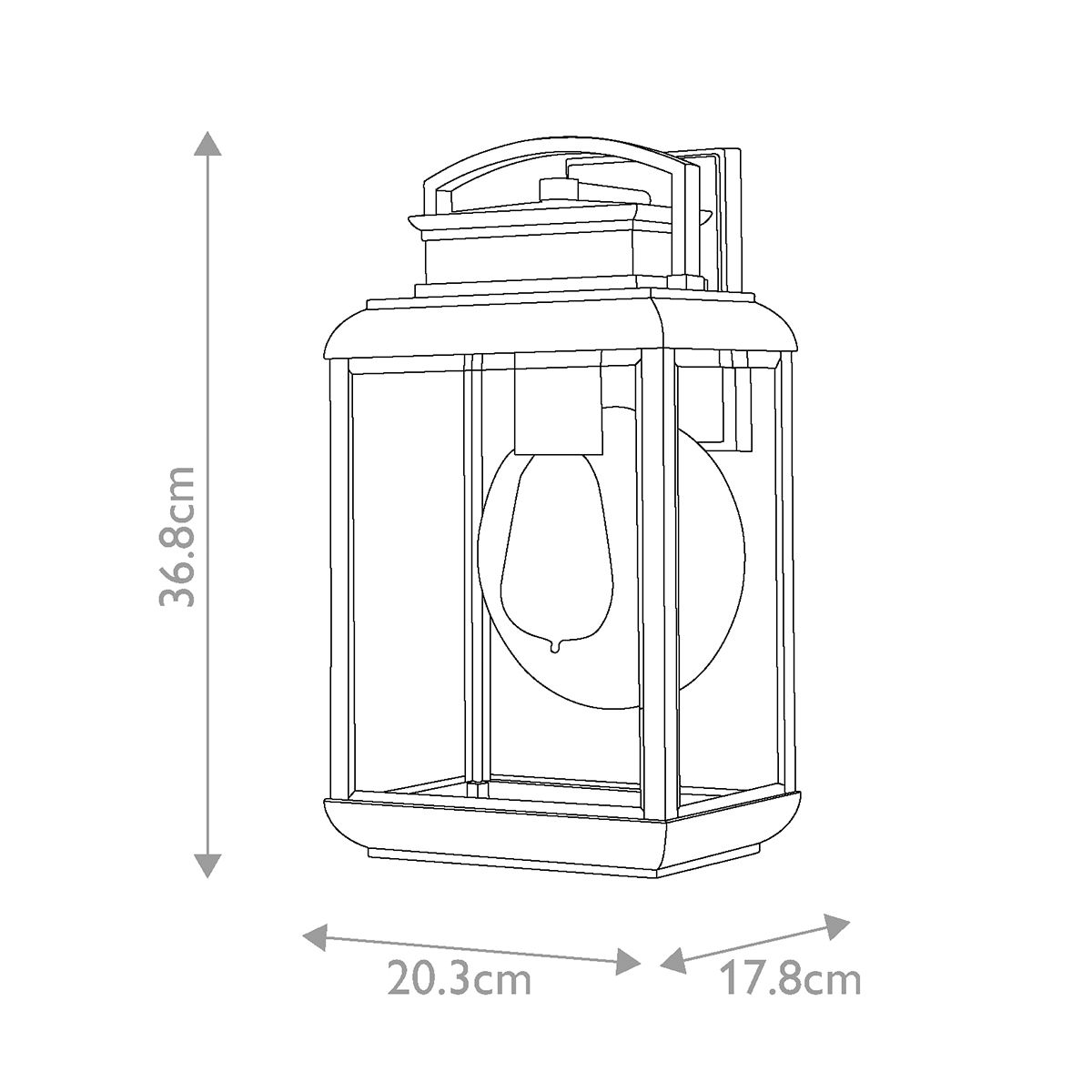 Quoizel Byron Single Medium Wall Lantern - Imperial Bronze