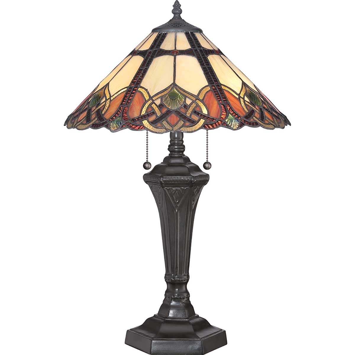 Quoizel Cambridge 2 Light Table Lamp - Vintage Bronze